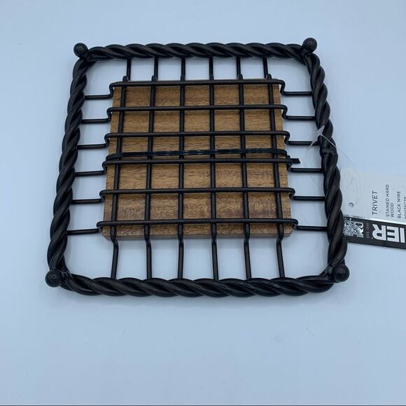 Sabatier Stained Hard Wood Trivet - Picture 3 of 8